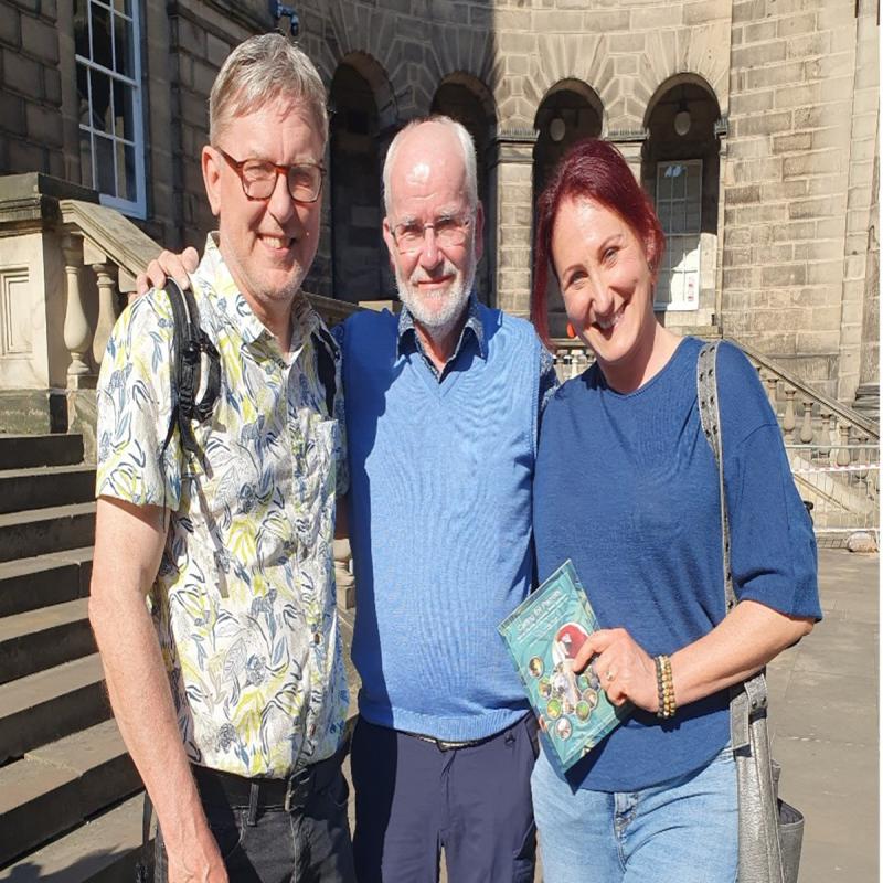 Prof. Andrew Gardiner (Animal Behaviour and Welfare), drs. Jan Hooimeijer and Dr. Sheryl Calway (BVMS, MRCVS) from the UK.